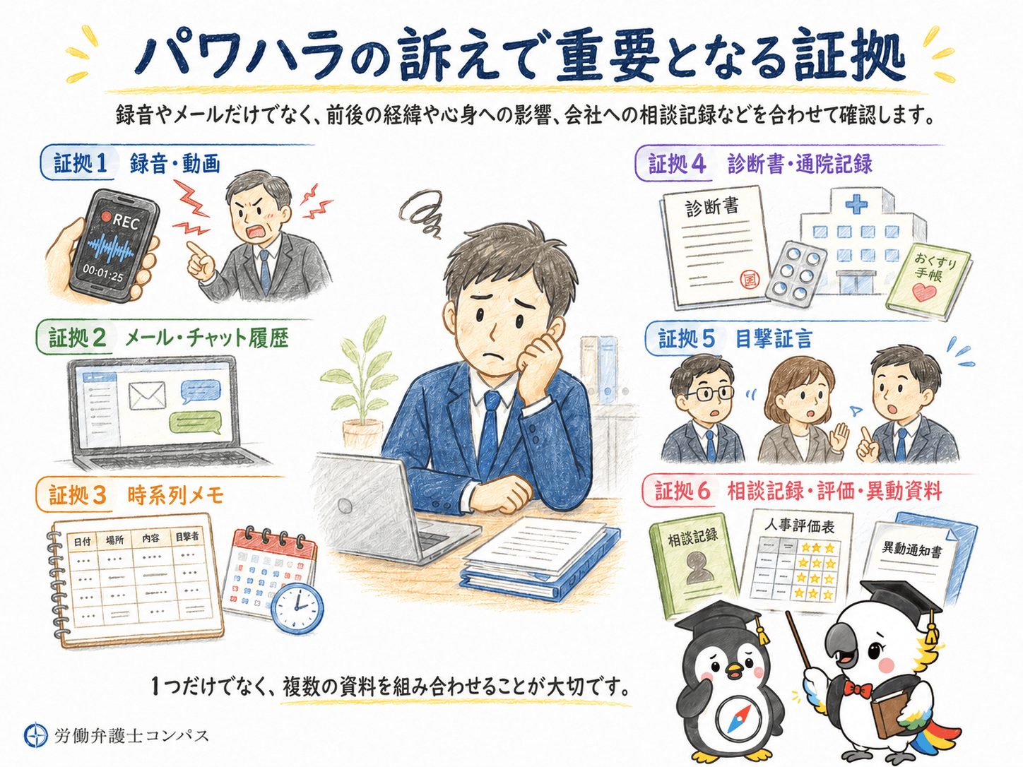 ４章　パワハラの訴えで重要となる証拠